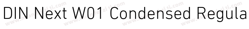 DIN Next W01 Condensed Regular字体转换